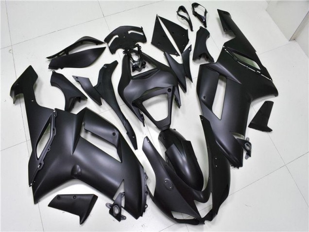 Noir Mat Carénage Kawasaki ZX6R 07-08 Noir Mat Carénage Kawasaki ZX6R 07-08