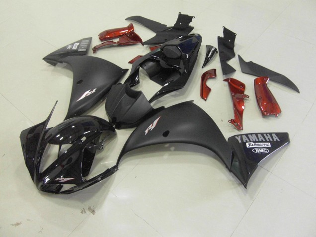 Noir Mat Carrosserie Yamaha R1 12-14 Noir Mat Carrosserie Yamaha R1 12-14