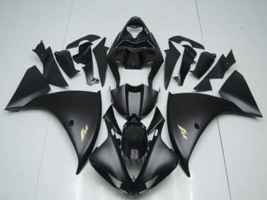 Noir Mat Décalque Carénage Yamaha R1 12-14