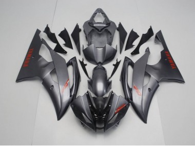 Noir Mat Gris Carénage Yamaha R6 08-16