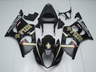 Noir Mat Rizla Carénage Suzuki GSXR 1000 K3 03-04