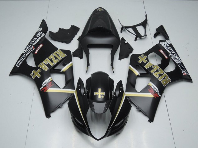 Noir Mat Rizla Carénage Suzuki GSXR 1000 K3 03-04 Noir Mat Rizla Carénage Suzuki GSXR 1000 K3 03-04