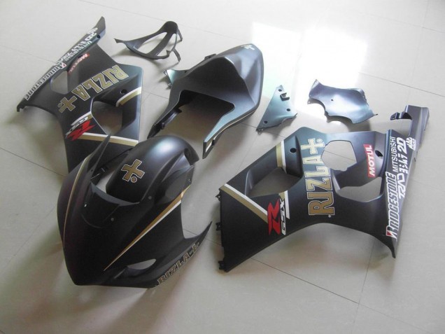 Noir Mat Rizla Courses Carénage Suzuki GSXR 1000 K3 03-04 Noir Mat Rizla Courses Carénage Suzuki GSXR 1000 K3 03-04