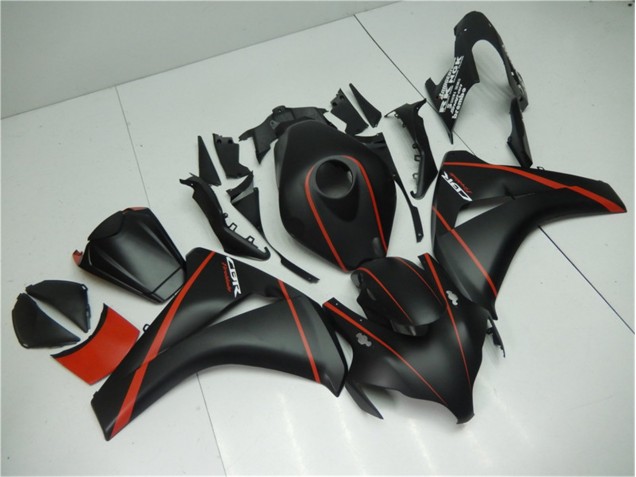 Noir Mat Rouge Carénage Honda CBR 1000 RR 08-11 Noir Mat Rouge Carénage Honda CBR 1000 RR 08-11