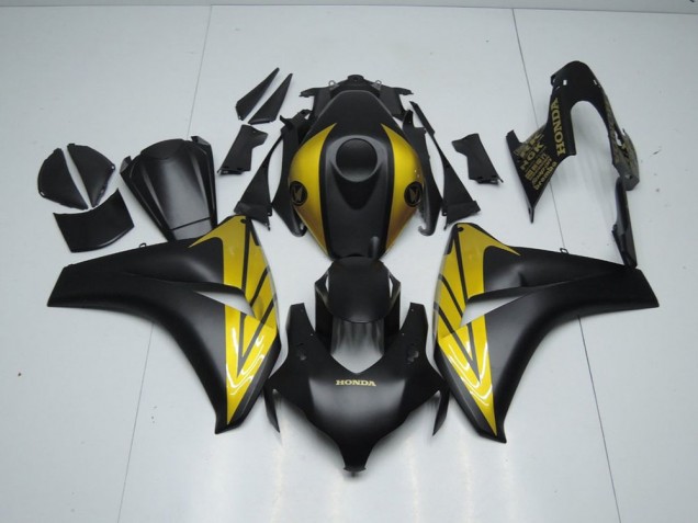 Noir Mat et Or Carénage Honda CBR 1000 RR 08-11