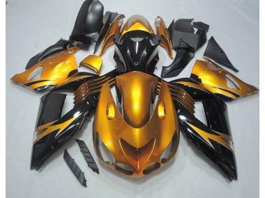 Noir Or Carénage Kawasaki ZX14R ZZR 1400 06-11