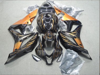 Noir Or Flamme Carénage Honda CBR 1000 RR 04-05