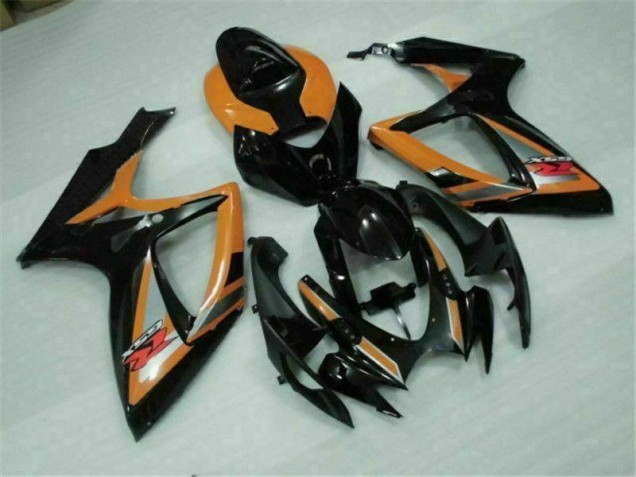 Noir Orange Carénage Suzuki GSXR 600 / 750 K6 06-07 Noir Orange Carénage Suzuki GSXR 600 / 750 K6 06-07