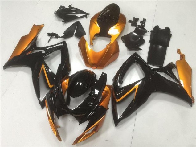 Noir Orange Carénages Suzuki GSXR 600 / 750 K6 06-07 Noir Orange Carénages Suzuki GSXR 600 / 750 K6 06-07
