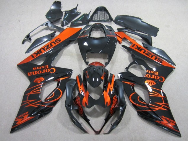 Noir Orange Corona Extra Carénage Suzuki GSXR 1000 K5 05-06 Noir Orange Corona Extra Carénage Suzuki GSXR 1000 K5 05-06