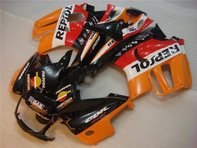 Noir Orange Repsol Carénage Honda CBR 600 F3 95-98 Noir Orange Repsol Carénage Honda CBR 600 F3 95-98