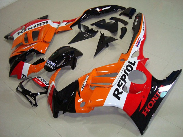 Noir Orange Repsol Carénages Honda CBR 600 F3 95-98 Noir Orange Repsol Carénages Honda CBR 600 F3 95-98