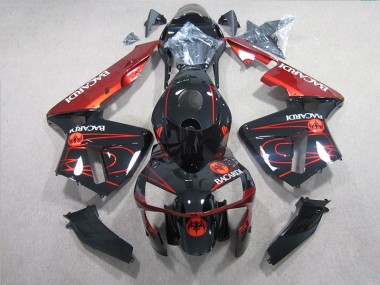 Noir Rouge BACARDI Carénage Honda CBR 600 RR 05-06