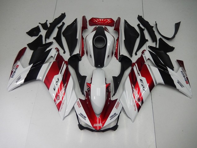 Noir Rouge Blanc Carénage Yamaha R3 15-22 Noir Rouge Blanc Carénage Yamaha R3 15-22