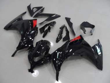Noir Rouge Carénage Kawasaki ZX 300R 13-16
