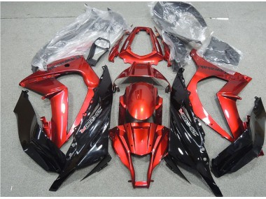 Noir Rouge Carénage Kawasaki ZX10R 11-15