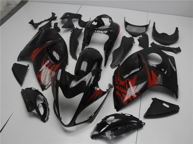 Noir Rouge Carénage Suzuki GSXR 1300 Hayabusa 08-19 Noir Rouge Carénage Suzuki GSXR 1300 Hayabusa 08-19