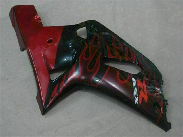 Noir Rouge Carénage Suzuki GSXR 600 / 750 K1 K2 K3 01-03 Noir Rouge Carénage Suzuki GSXR 600 / 750 K1 K2 K3 01-03