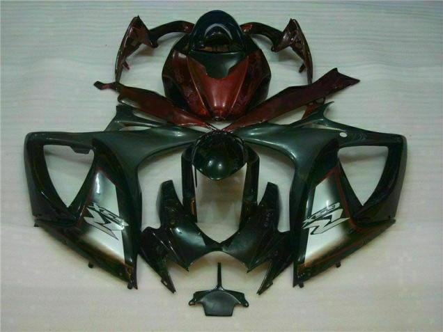 Noir Rouge Carénage Suzuki GSXR 600 / 750 K6 06-07 Noir Rouge Carénage Suzuki GSXR 600 / 750 K6 06-07