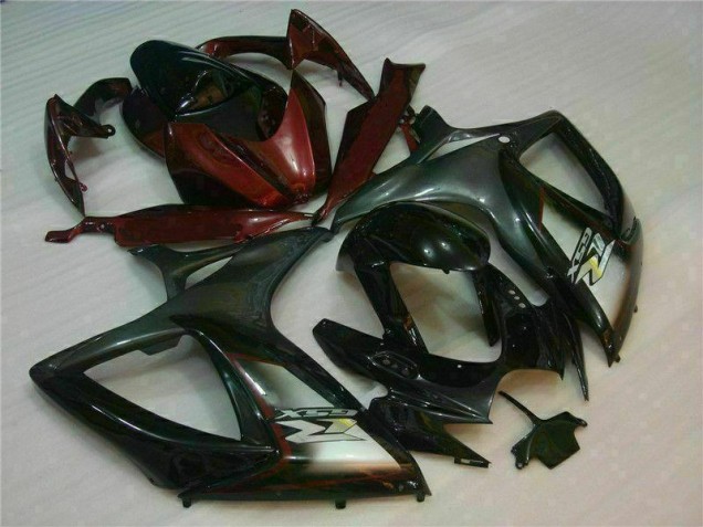 Noir Rouge Carénage Suzuki GSXR 600 / 750 K6 06-07 Noir Rouge Carénage Suzuki GSXR 600 / 750 K6 06-07