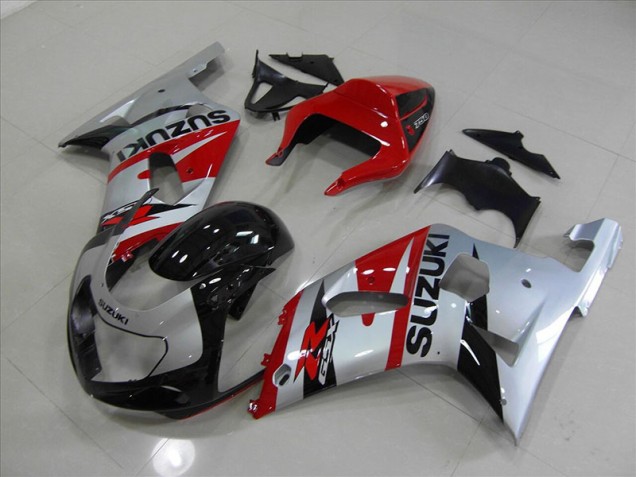 Noir Rouge Carénage Suzuki GSXR 750 K1 K2 K3 01-03