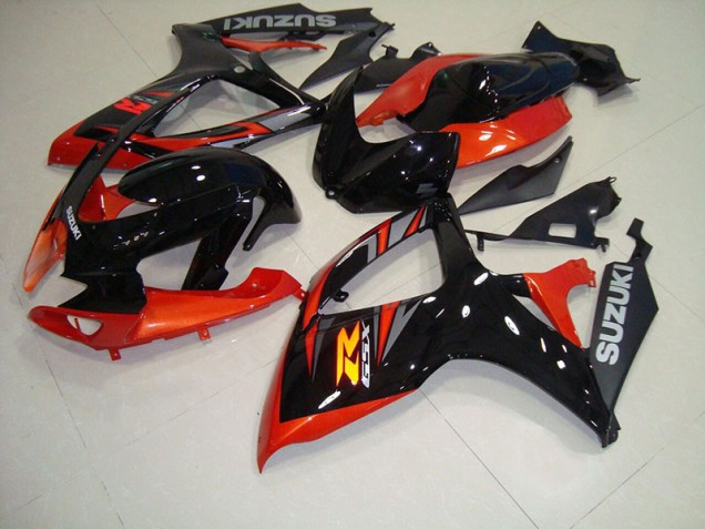 Noir Rouge Carénage Suzuki GSXR 750 K6 06-07 Noir Rouge Carénage Suzuki GSXR 750 K6 06-07