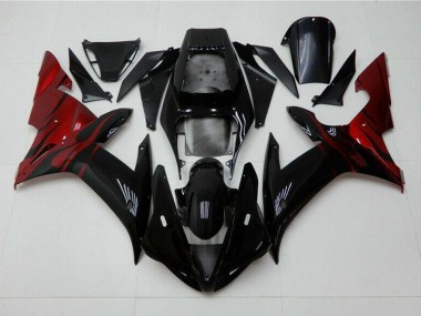 Noir Rouge Carénage Yamaha R1 02-03