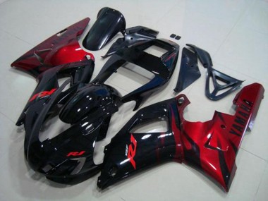Noir Rouge Carénage Yamaha R1 98-99