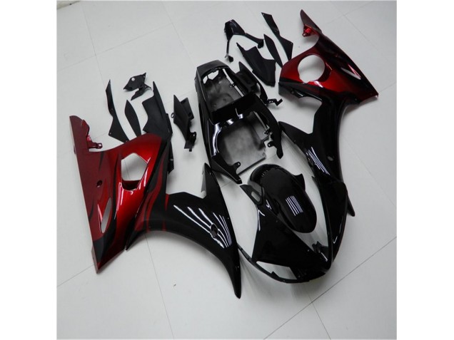 Noir Rouge Carénage Yamaha R6 03-05 Noir Rouge Carénage Yamaha R6 03-05