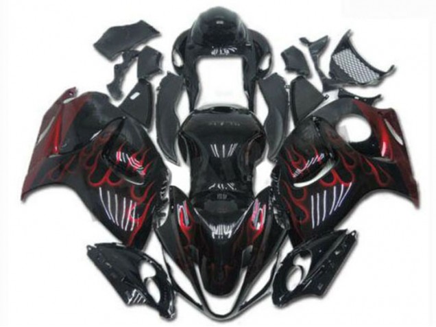 Noir Rouge Carénages & Carrosserie Suzuki GSXR 1300 Hayabusa 08-19 Noir Rouge Carénages & Carrosserie Suzuki GSXR 1300 Hayabusa 08-19