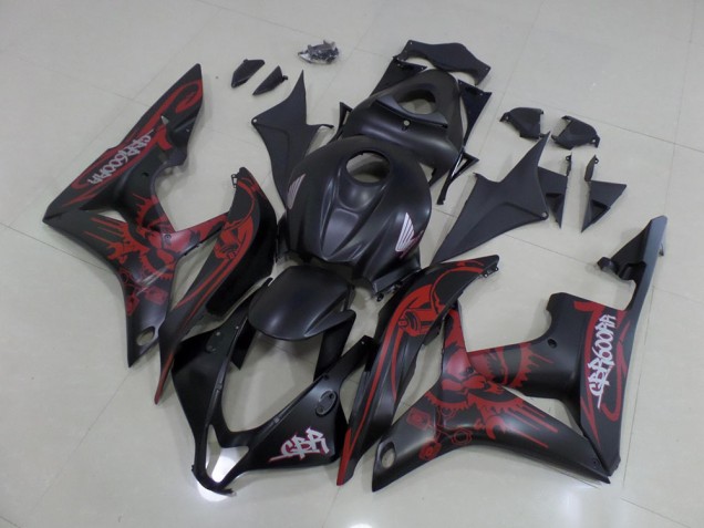 Noir Rouge Carénages Honda CBR 600 RR 07-08 Noir Rouge Carénages Honda CBR 600 RR 07-08
