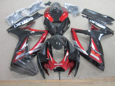 Noir Rouge Carrosserie Suzuki GSXR 600 K6 06-07