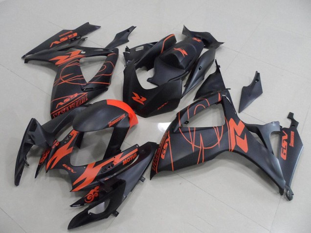 Noir Rouge Carrosserie Suzuki GSXR 750 K6 06-07 Noir Rouge Carrosserie Suzuki GSXR 750 K6 06-07