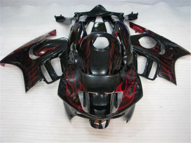 Noir Rouge Flamme Carénage Honda CBR 600 F3 95-98 Noir Rouge Flamme Carénage Honda CBR 600 F3 95-98