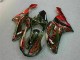 Noir Rouge Flamme Carénage Kawasaki ZX6R 07-08 Noir Rouge Flamme Carénage Kawasaki ZX6R 07-08