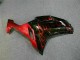 Noir Rouge Flamme Carénage Kawasaki ZX6R 07-08 Noir Rouge Flamme Carénage Kawasaki ZX6R 07-08