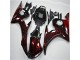 Noir Rouge Flamme Carénage Yamaha R6 03-05