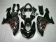 Noir Rouge Flamme Carénages Kawasaki ZX10R 06-07 Noir Rouge Flamme Carénages Kawasaki ZX10R 06-07