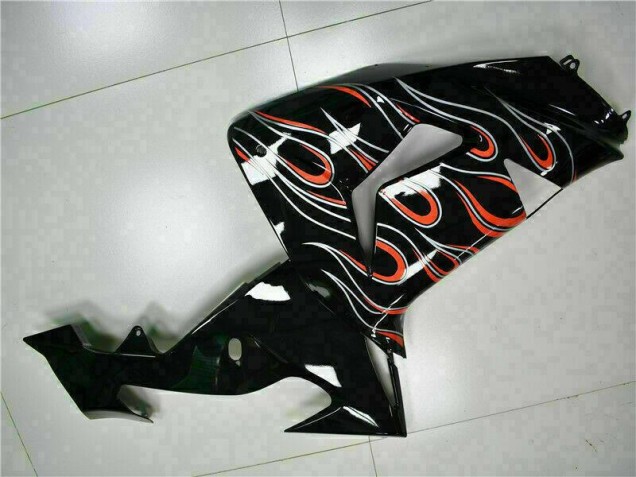 Noir Rouge Flamme Carénages Kawasaki ZX10R 06-07 Noir Rouge Flamme Carénages Kawasaki ZX10R 06-07