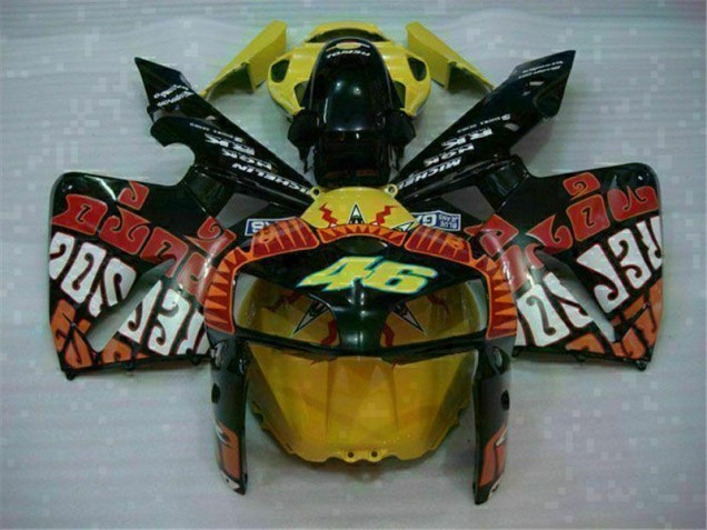 Noir Rouge Jaune 46 Carénage Honda CBR 600 RR 05-06 Noir Rouge Jaune 46 Carénage Honda CBR 600 RR 05-06