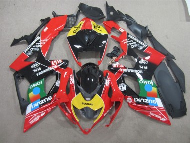 Noir Rouge Jaune Jomo Carénage Suzuki GSXR 600 K6 06-07