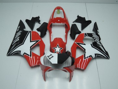 Noir Rouge Étoile Carénage Honda CBR 900 RR 954 02-03
