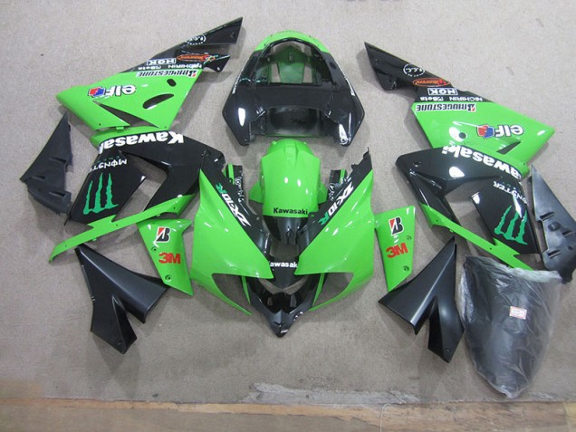 Noir Vert 3M Monster Carénage Kawasaki ZX10R 03-05 Noir Vert 3M Monster Carénage Kawasaki ZX10R 03-05