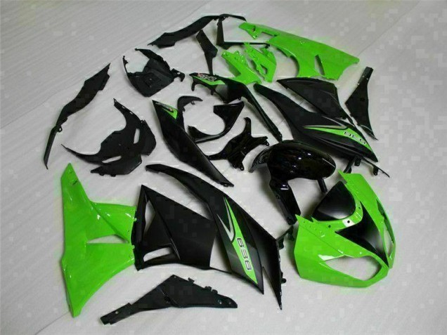 Noir Vert 636 Carénage Kawasaki ZX6R 09-12 Noir Vert 636 Carénage Kawasaki ZX6R 09-12
