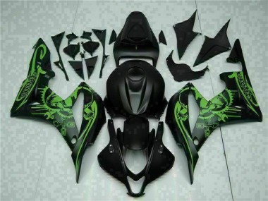 Noir Vert Carénage Honda CBR 600 RR 07-08