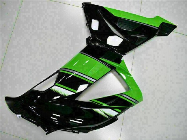 Noir Vert Carénage Kawasaki ZX6R 13-18 Noir Vert Carénage Kawasaki ZX6R 13-18