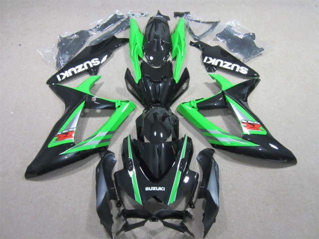 Noir Vert Carénage Suzuki GSXR 600 K6 06-07 Noir Vert Carénage Suzuki GSXR 600 K6 06-07