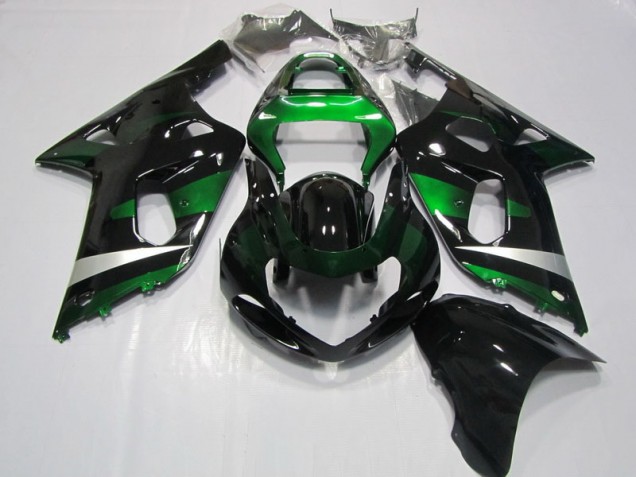 Noir Vert Carénage Suzuki GSXR 750 K1 K2 K3 01-03 Noir Vert Carénage Suzuki GSXR 750 K1 K2 K3 01-03