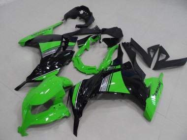 Noir Vert Carénages Kawasaki ZX 300R 13-16