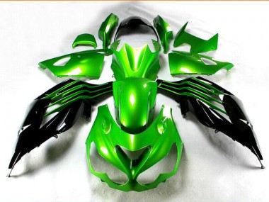 Noir Vert Carénages Kawasaki ZX14R ZZR 1400 12-21